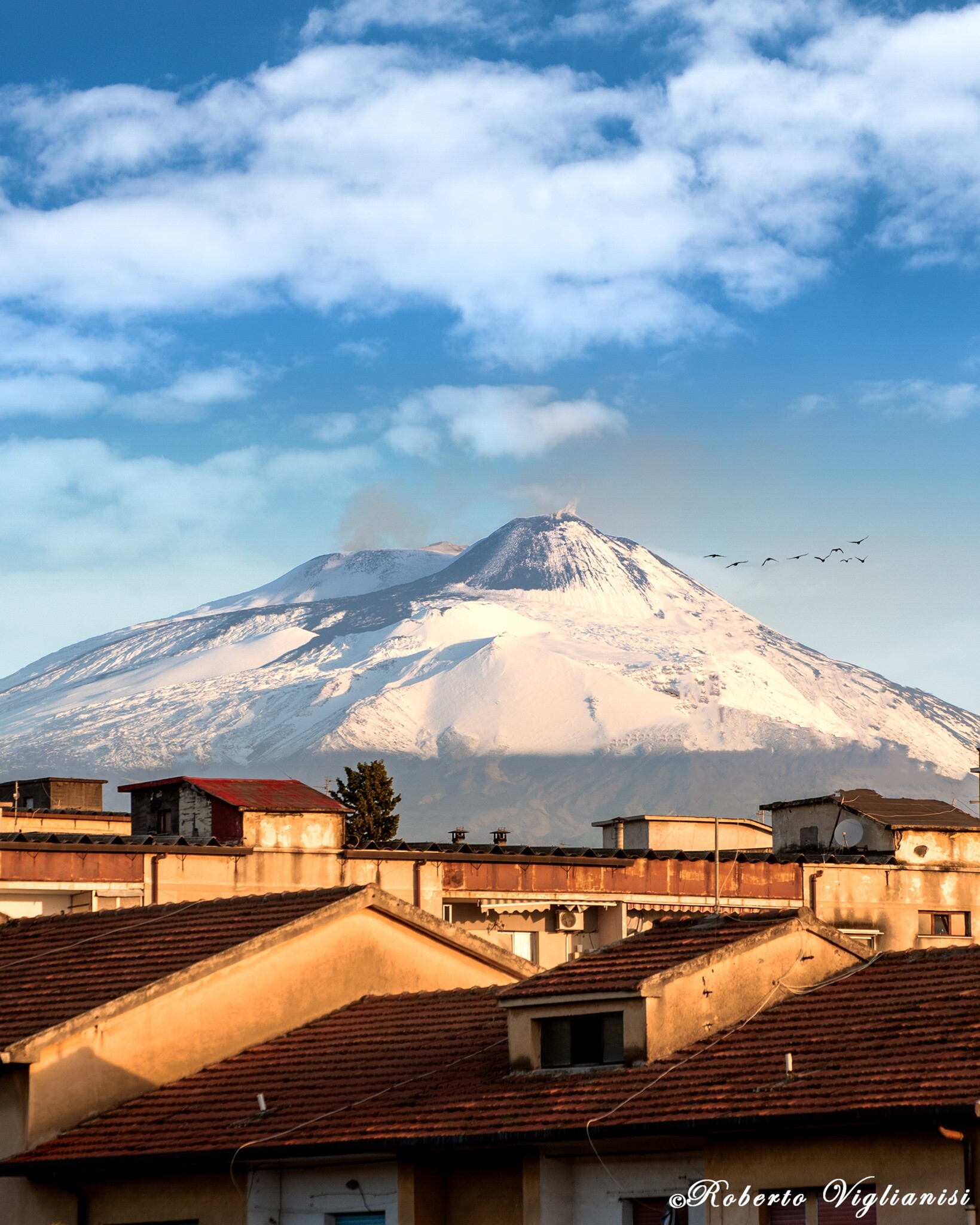 Le Temperature Si Abbassano E L'Etna Si Imbianca - La Sicilia